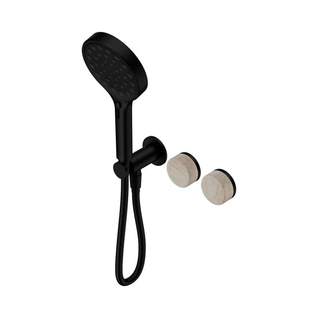 Nero Serenity Progressive Shower System With Rome Travertine Handle And Nero Serenity Hand Shower Matte Black 24E027MB - The Blue Space