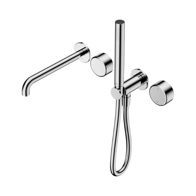 Nero Serenity Progressive Shower System With Spout With Metal Handle And Slim Shower Chrome 24E012CH - The Blue Space