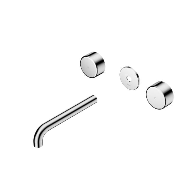 Nero Serenity Wall Basin Set 160mm Spout With Metal Handle Trim Kit Only Chrome 24D079CH - The Blue Space
