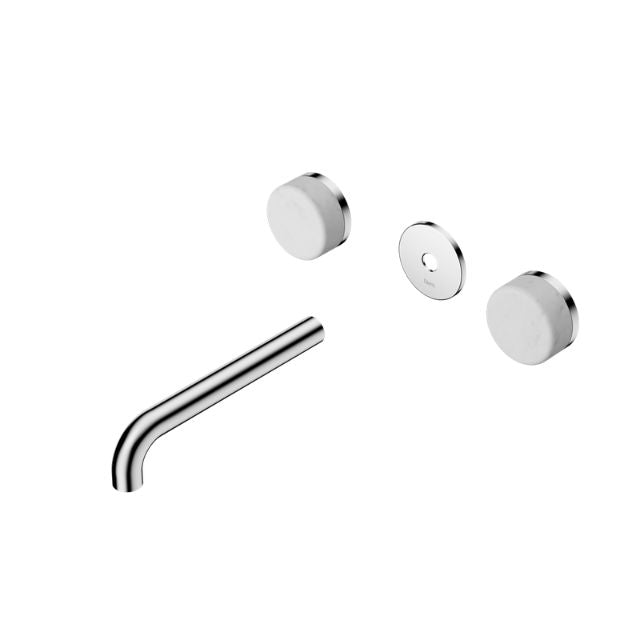 Nero Serenity Wall Basin Set 220mm Spout With Carrara Handle Trim Kit Only Chrome 24D086CH - The Blue Space