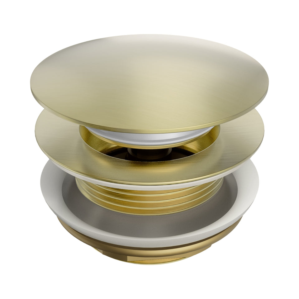 Nero Short Pop Up Bath Waste 40mm Brushed Gold