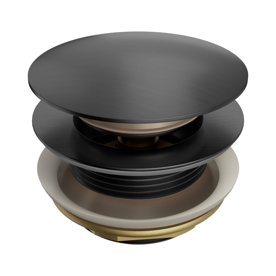Nero Short Pop Up Bath Waste 40mm Gun Metal