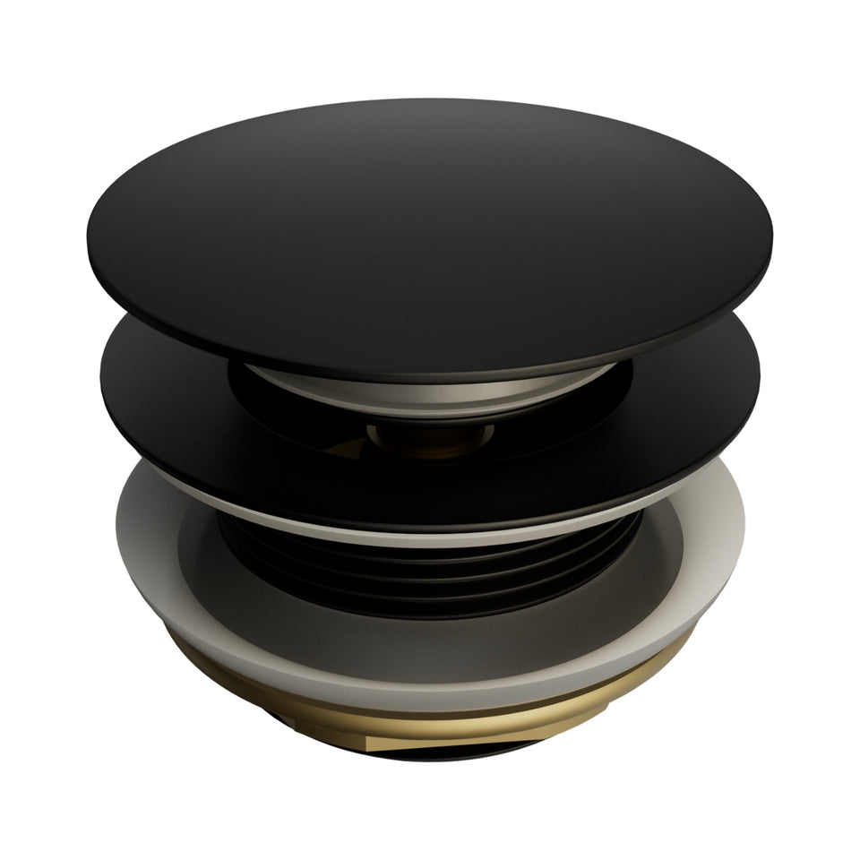 Nero Short Pop Up Bath Waste 40mm Matte Black