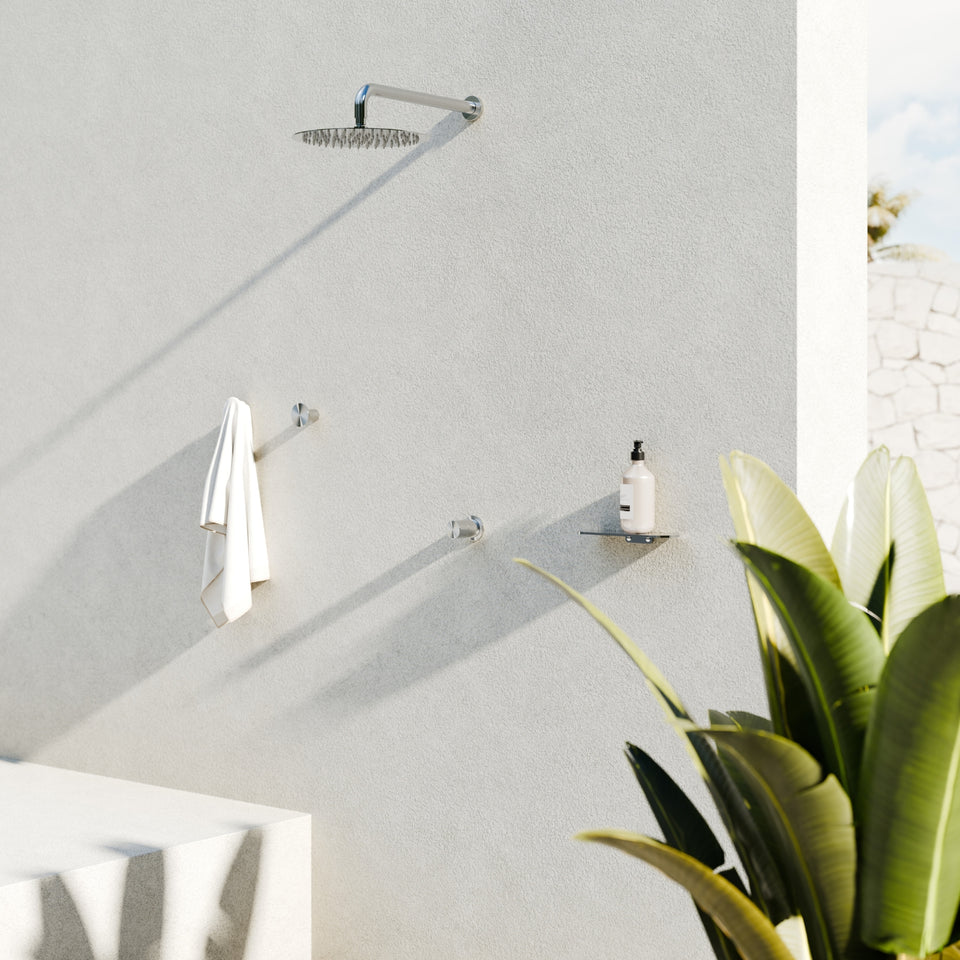 Nero Pure SS316L Shower Mixer Whole Set Brushed Nickel
