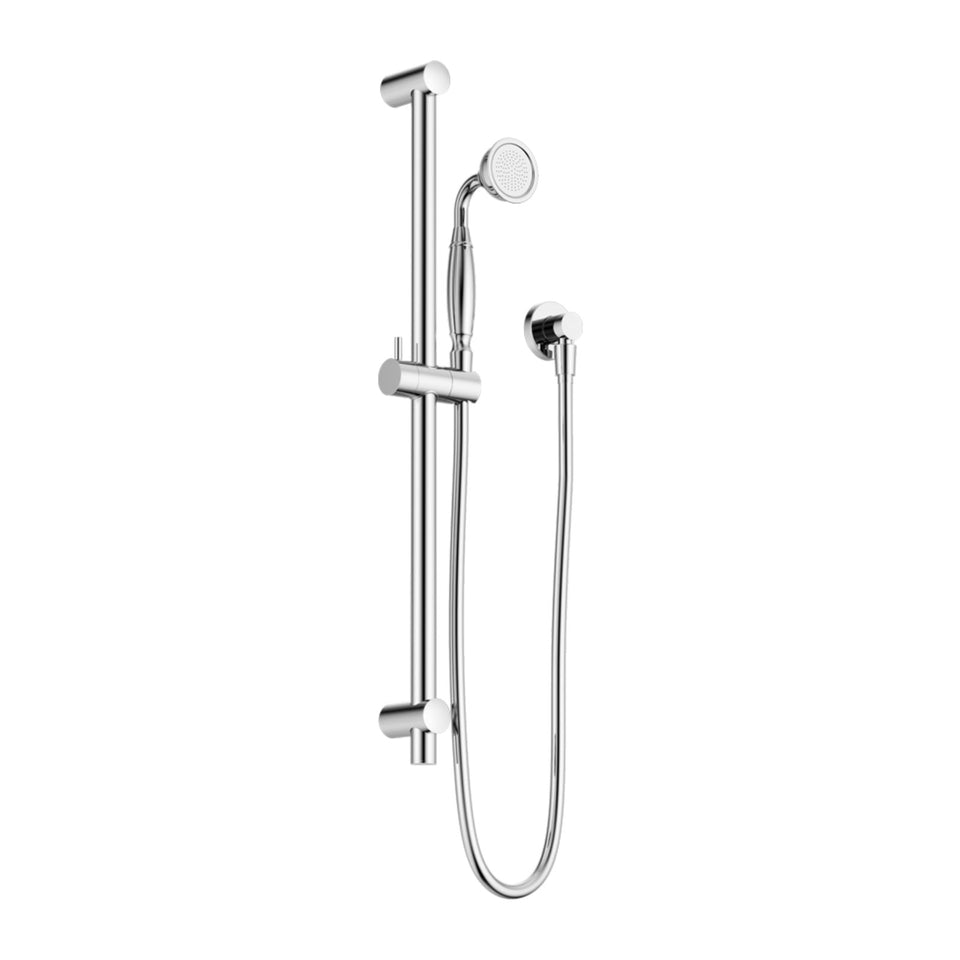 Nero York Shower Rail With Metal Hand Shower Chrome