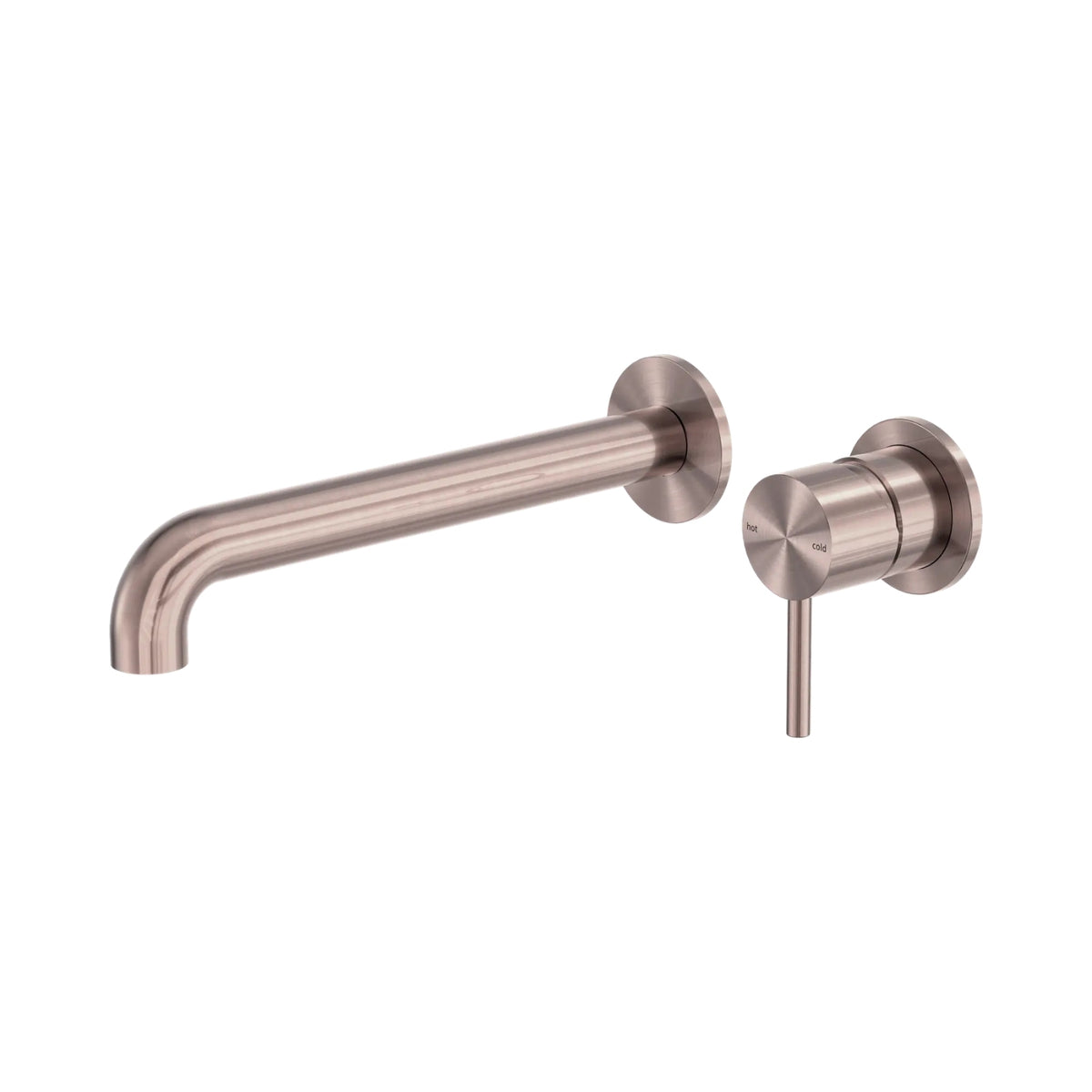 Nero Zen SS316L Wall Basin/Bath Mixer Separate Back Plate 230mm Spout Brushed Bronze NR162210B230BZ_KIT - The Blue Space