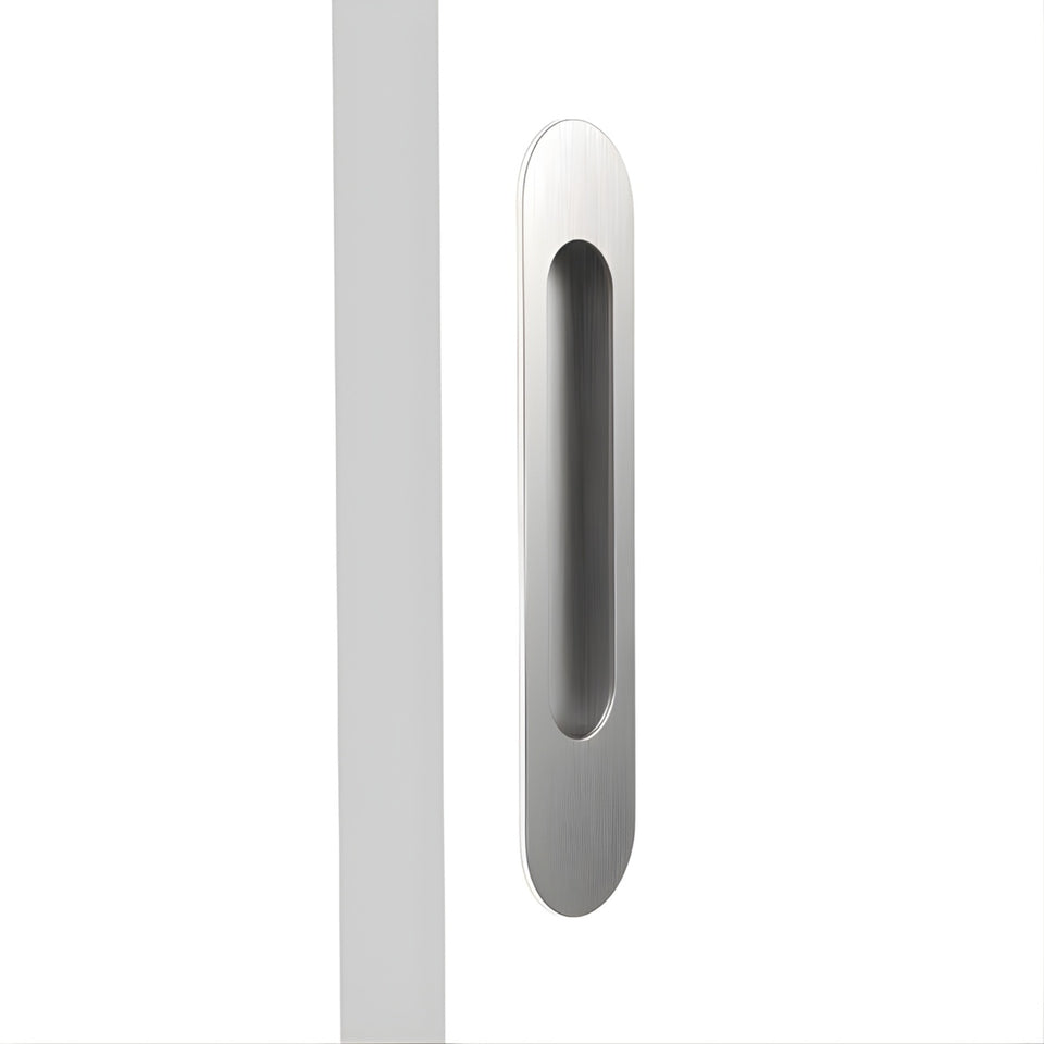 Nidus Mardeco radius flush pull (each) Brushed Nickel