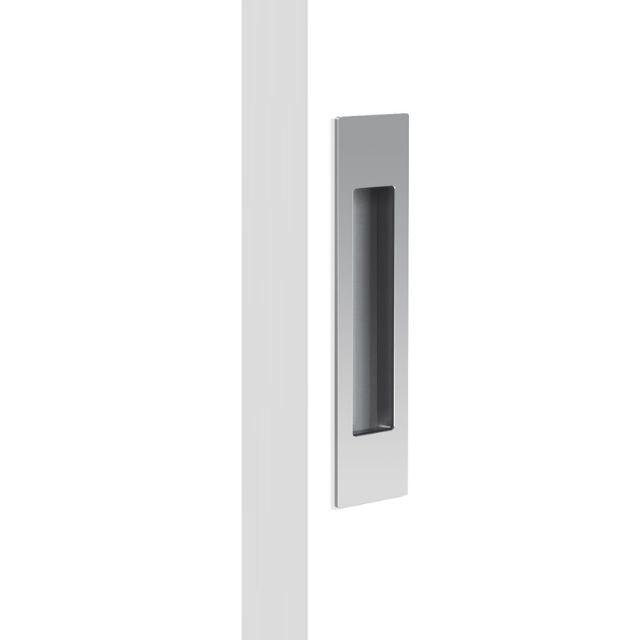 Nidus Mardeco rectangular flush pull (each) Satin Chrome