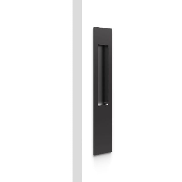 Nidus Mardeco rectangular flush pull (long plate 257mm) Matte Black (sold as EACH)