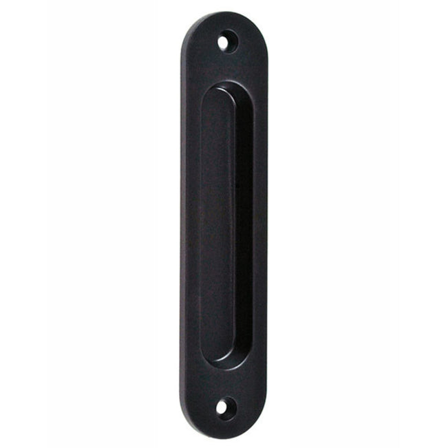 Nidus Radius Sliding Door Flush Pull Handle 135mm Matte Black LFP-CRAD-MB - The Blue Space