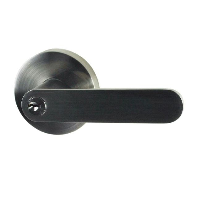 Nidus Spring Entrance Key In Lever Set Brushed Nickel