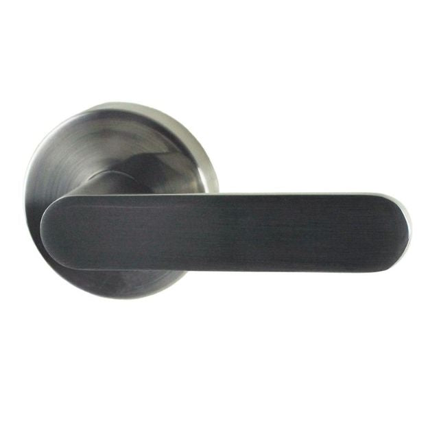 Nidus Spring Passage Lever Set With Latch Brushed Nickel