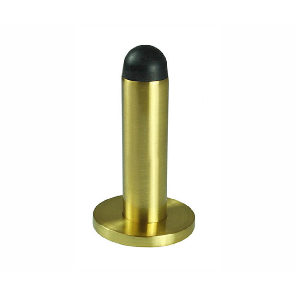 Nidus Wall Mounted Door Stop Satin Brass