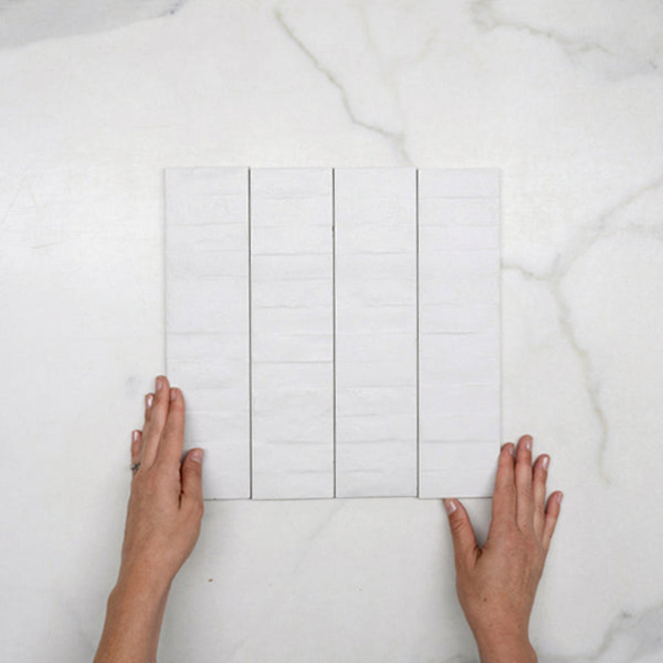 Off White Olivia Feature Subway Matte  75 x 300mm Porcelain
