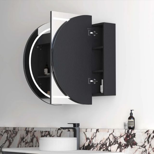 Otti Bondi 1200 LED Shaving Cabinet Black Oak