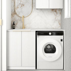 Otti Bondi 1305mm Fluted Laundry Set A - White