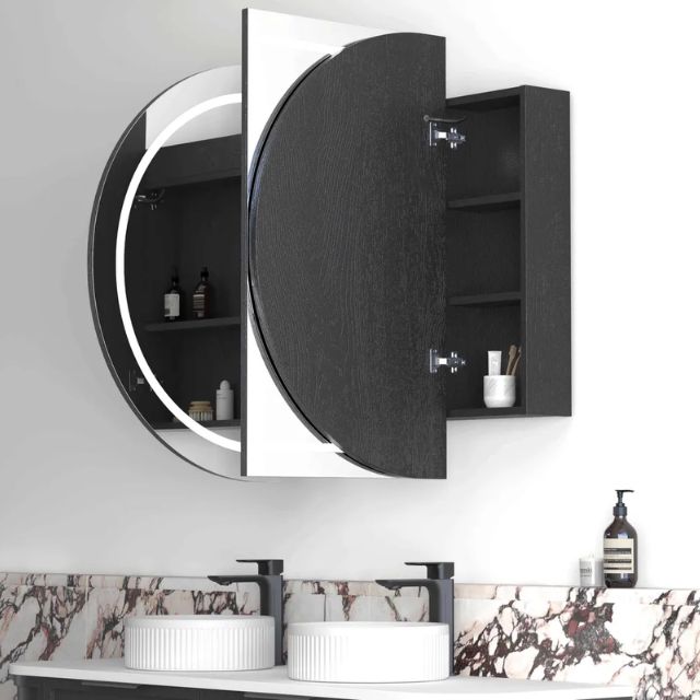 Otti Bondi 1500 LED Shaving Cabinet Black Oak