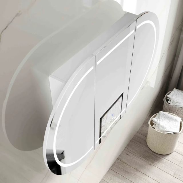 Otti Bondi 1500 LED Shaving Cabinet Matte White