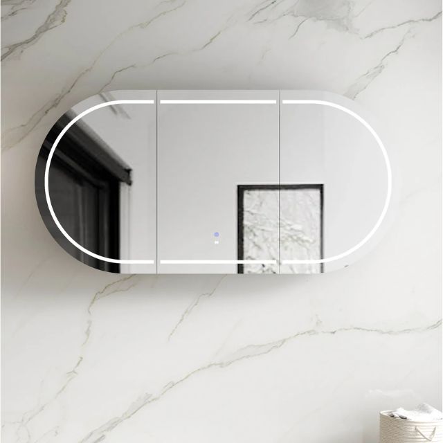 Otti Bondi 1800 LED Shaving Cabinet Matte White