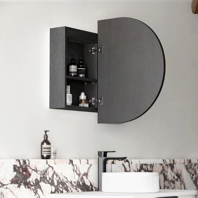 Otti Bondi 900 LED Shaving Cabinet Black Oak