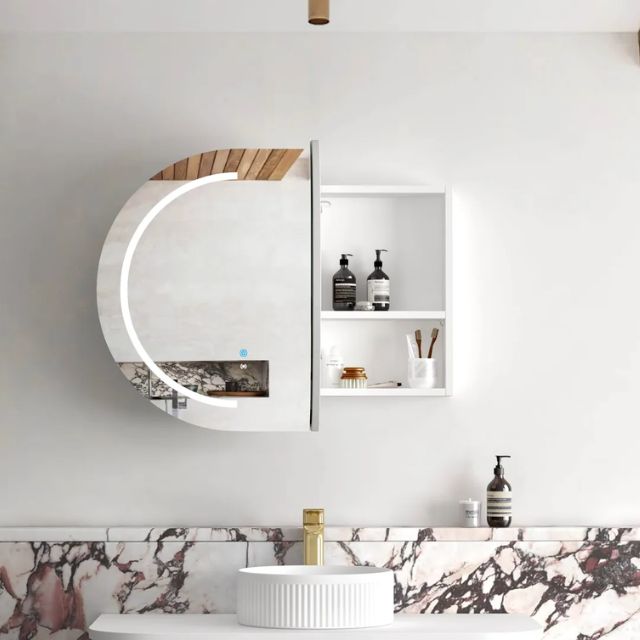 Otti Bondi 900 LED Shaving Cabinet Matte White