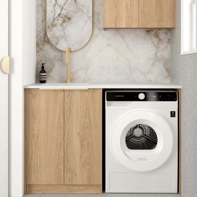 Otti Byron 1305mm Laundry Set A - Natural Oak  | The Blue Space