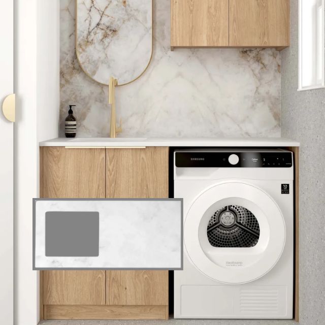 Otti Byron 1305mm Laundry Set A - Natural Oak