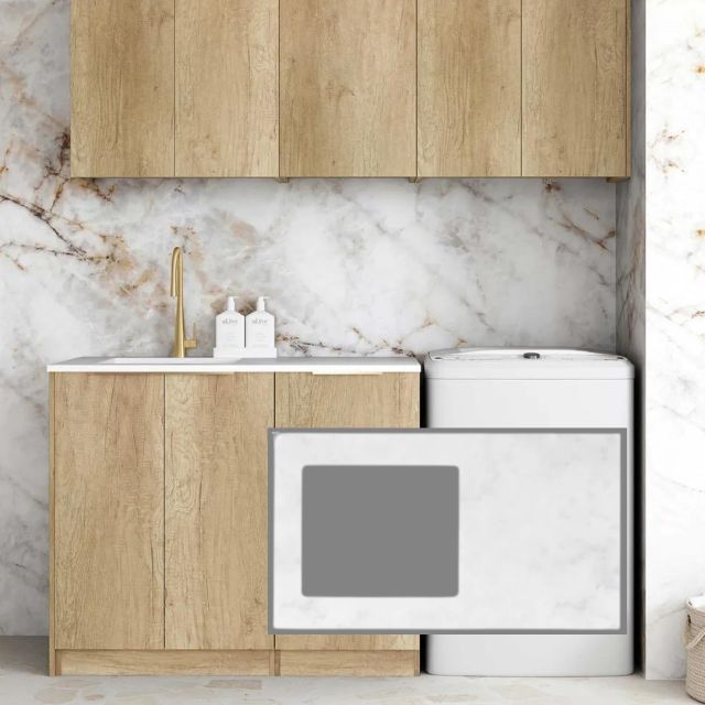 Otti Byron 1715mm Laundry Set B - Natural Oak