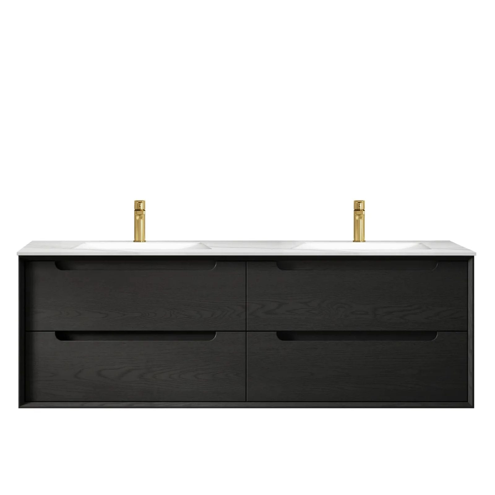 Otti Byron Wall Hung Vanity With Slimline Top BY1500BCT-KIT - The Blue Space