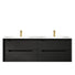 Otti Byron Wall Hung Vanity With Slimline Top BY1500BCT-KIT - The Blue Space