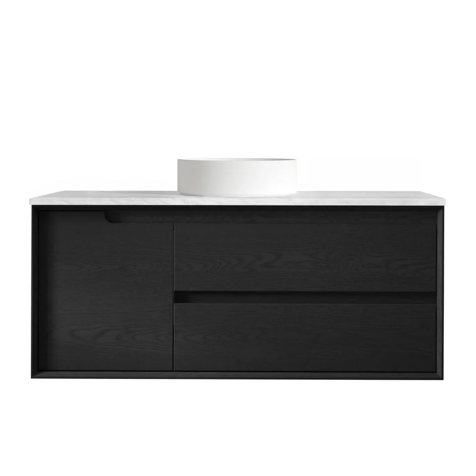 Otti Byron Wall Hung Vanity With Stone Top for Above Counter Basin