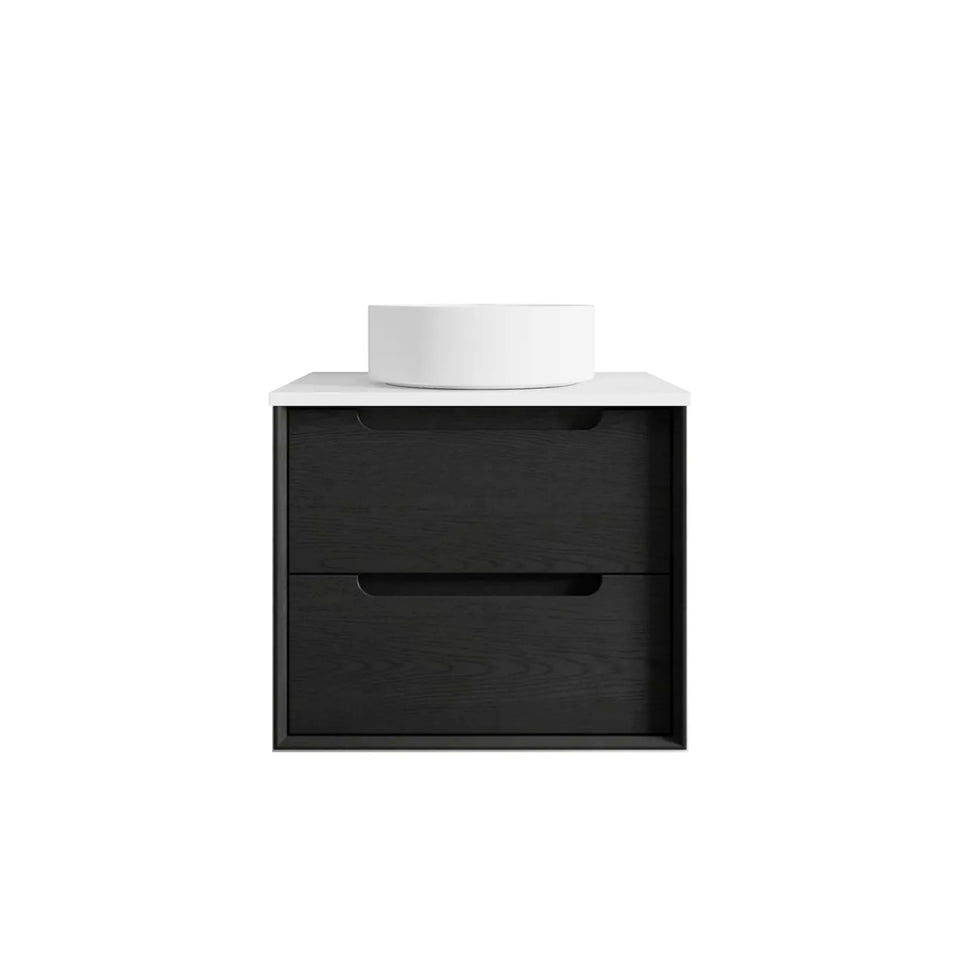Otti Byron Wall Hung Vanity With Stone Top for Above Counter Basin