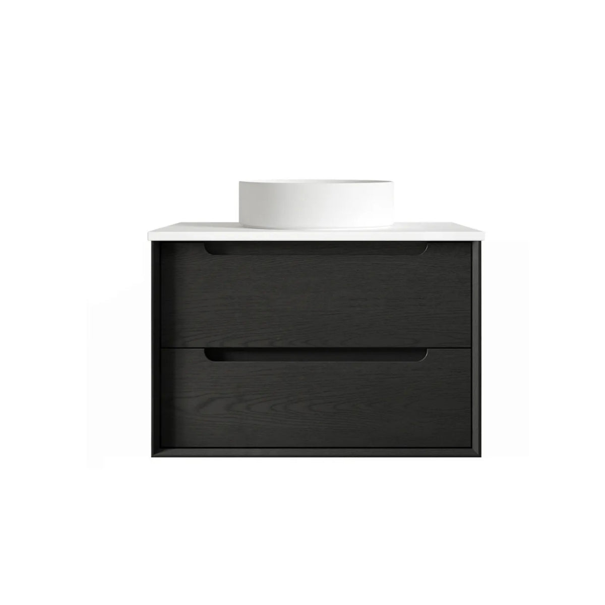 Otti Byron Wall Hung Vanity With Stone Top for Above Counter Basin BY750BSTUD-PW-KIT - The Blue Space