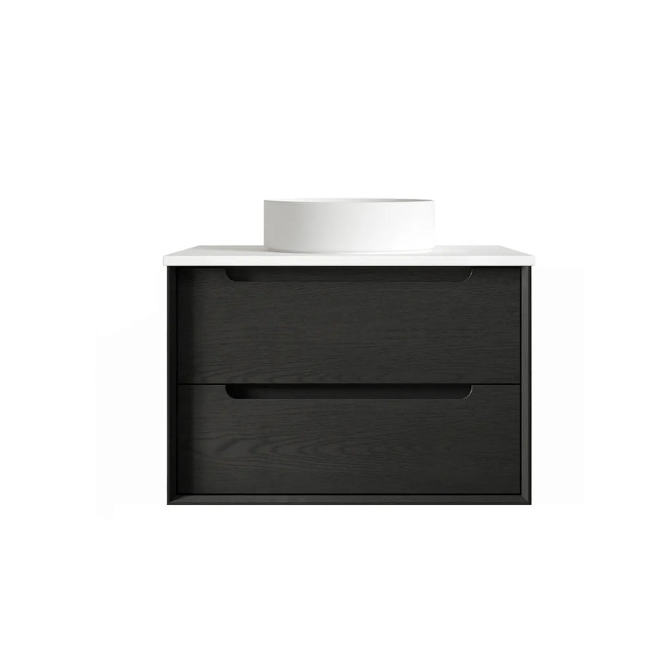 Otti Byron Wall Hung Vanity With Stone Top for Above Counter Basin