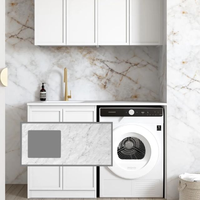 Otti Hampshire 1305mm Laundry Set B - White