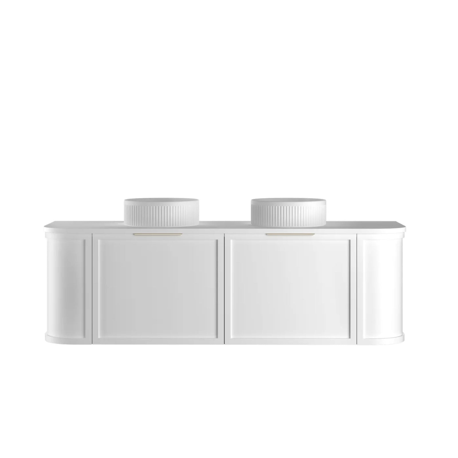 Otti Hampshire Wall Hung Curve Vanity - White BOH1500WST-PW-KIT - The Blue Space