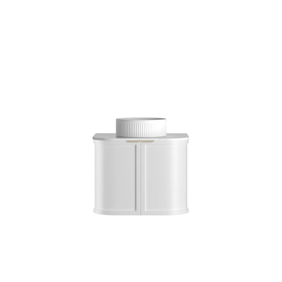 Otti Hampshire Wall Hung Curve Vanity - White
