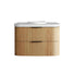 Otti Havana Fluted Curved Wall Hung Vanity with Moulded Top - Woodland Oak HAW900LMT-RB - The Blue Space