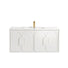 Otti Laguna Mk II Matte White Wall Hung Vanity with Ceramic Top - 1200mm Single Basin LGM1200WCT | The Blue Space
