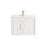 Otti Laguna Mk II Matte White Wall Hung Vanity with Ceramic Top - 750mm Single Basin LGM750WCT | The Blue Space