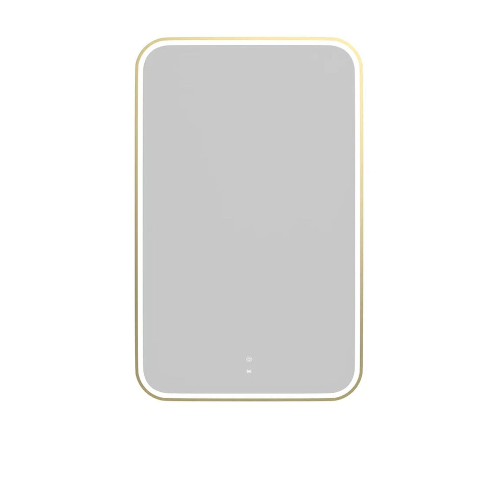 Otti LED Newport 1200mm x 750mm Metal Frame Mirror - Brushed Gold