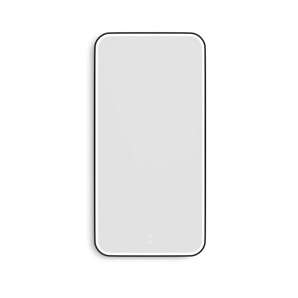 Otti LED Newport 1500mm x 750mm Metal Frame Mirror - Black