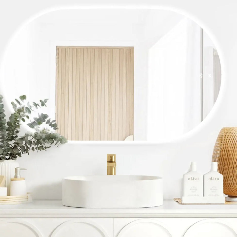 Otti LED Noosa 1200mm x 750mm Frameless Tuffi Mirror