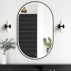 Otti LED Noosa 1200mm x 750mm Metal Frame Mirror - Black