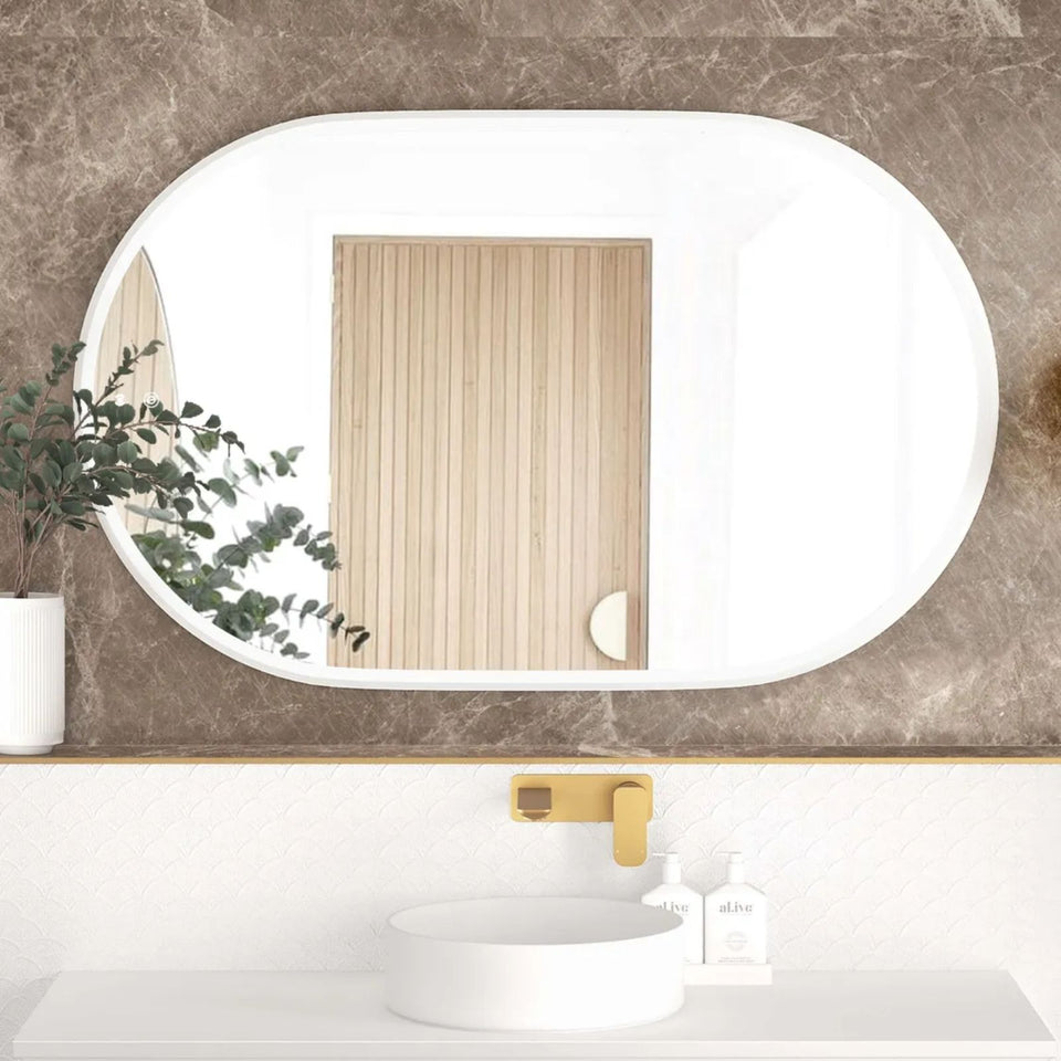 Otti LED Noosa 1200mm x 750mm Metal Frame Mirror - White