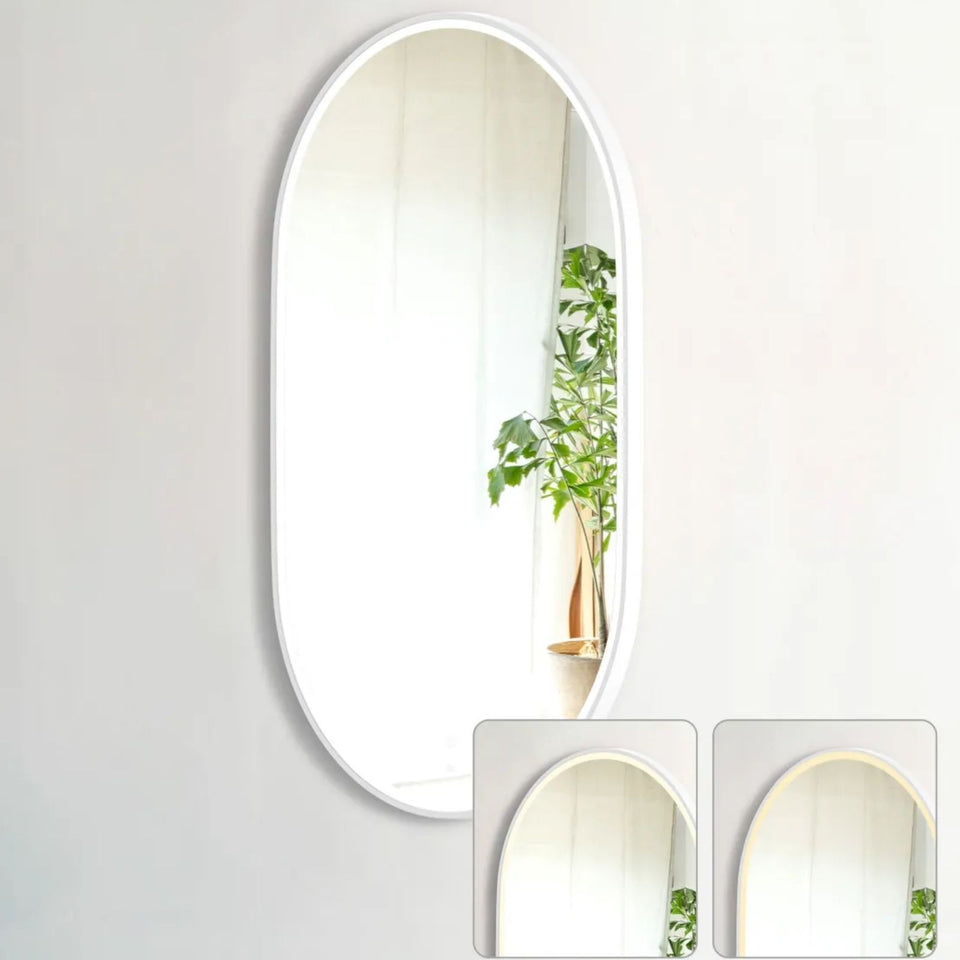 Otti LED Noosa 1200mm x 750mm Metal Frame Mirror - White