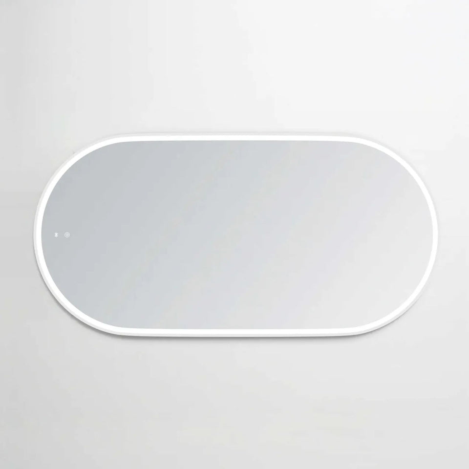 Otti LED Noosa 1500mm x 750mm Metal Frame Mirror - White