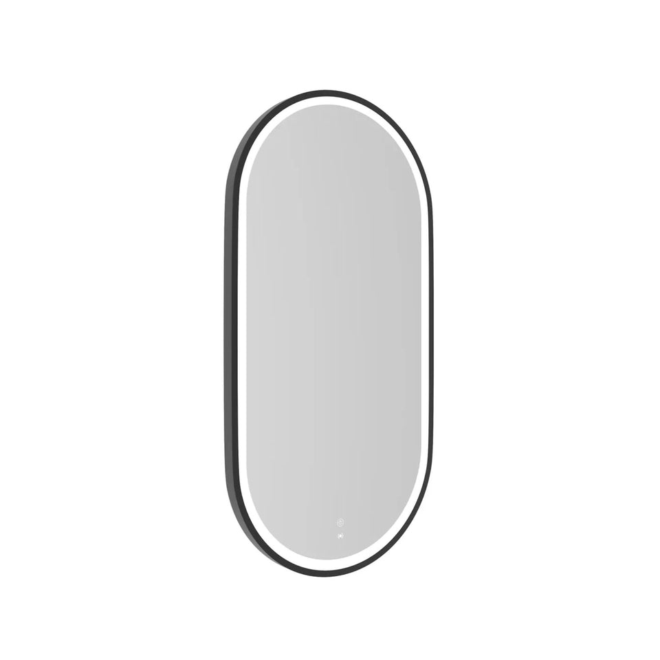 Otti LED Noosa 900mm x 450mm Metal Frame Tuffi Mirror - Black