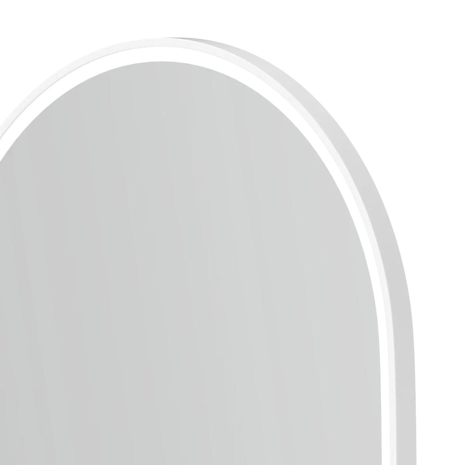 Otti LED Noosa 900mm x 450mm Metal Frame Mirror - White