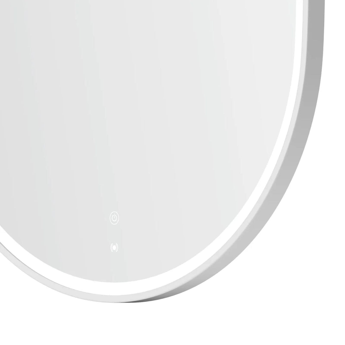 Bottom Corner Otti LED Noosa 900mm x 600mm Metal Frame Mirror - White LED-OVM9060W - The Blue Space